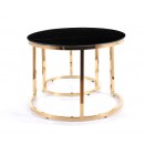 Комплект SIGNAL MUSE II (2 стола журнальных) эффект черного мрамора/золотой